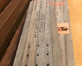 Coffin box for savior the Maggie sent back as a warning