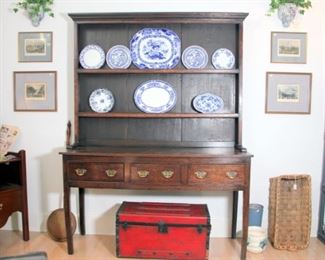 Exceptional Welsh Oak Dresser / Cupboard ca. 1780
