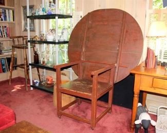 Tilt Top Table that Transforms to Bench