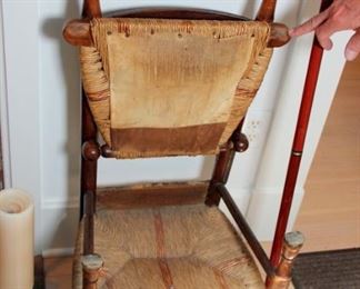 Rare Antique French Prayer Chair “Prie Dieu” with Original Owner’s Name Carved in Top