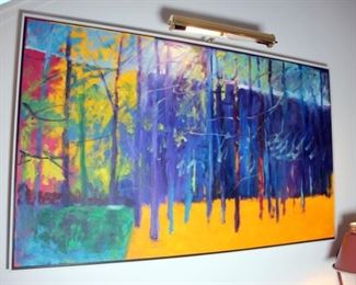 Acrylic on Canvas by Steve Perucca Art Professor at Miami Univ.