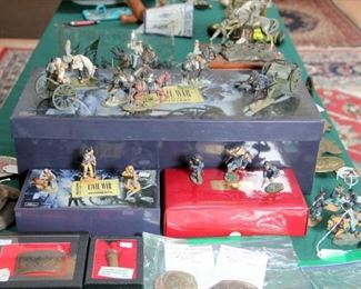 Civil War Relics, Old Bullets, Civil War Britains in Original Boxes