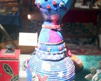 Cat Sculpture by Middletown Artist Susie Wright