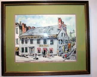 Watercolor by Middletown Artist W. B. Rhese