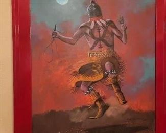 Navajo painting by Cleveland oul on Canvas