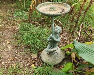 concrete yard sculptures/fountains...