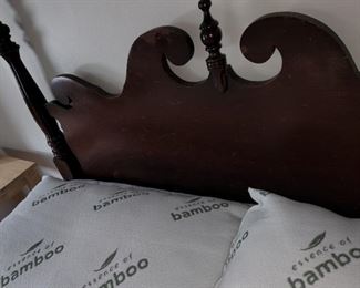 antique bed headboard, 2nd floor