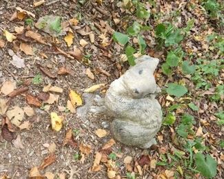 concrete yard sculptures/fountains...