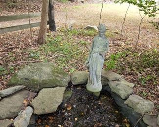 concrete yard sculptures/fountains...