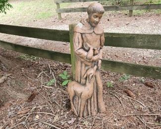 concrete yard sculptures/fountains...