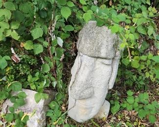 concrete yard sculptures/fountains...