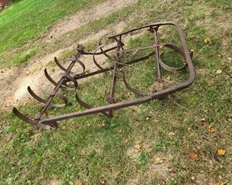 farm tiller, next to deck