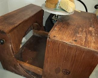leg operated pottery wheel