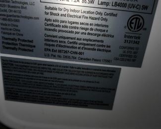 Hi-Performance Air Purifier with HEPA Filter and UV Sanitizer, by GermGuardian