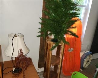 located in outbuilding closest to main house