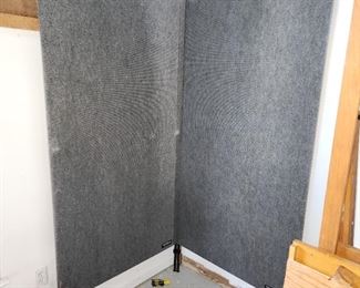 2 sections of artwork display stands, by Propanels.com. inside main house