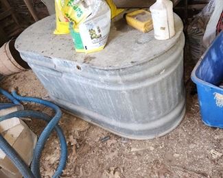 galvanized water tub