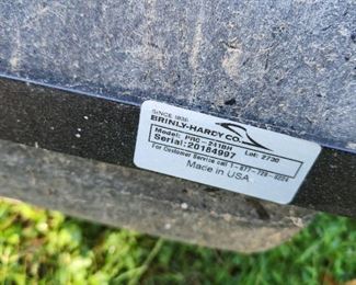 roller with mower hitch, by Brinly