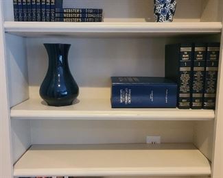 Vases and books