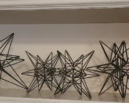 Assorted sizes of metal stars