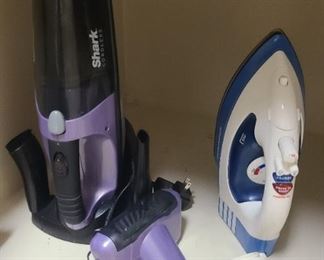 Shark hand vacuum & iron