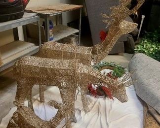 Lighted Christmas reindeer