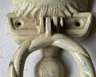 Figural Metal Cat Doorknocker