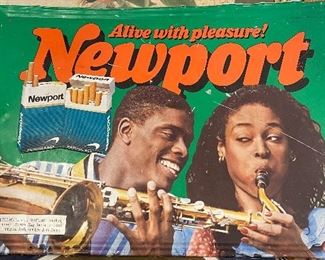 Metal Newport Cigarette Sign