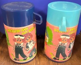 Raggedy Ann and Andy Thermoses