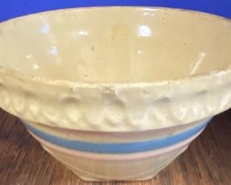 Old Banded Kitchen Mixing Bowls
