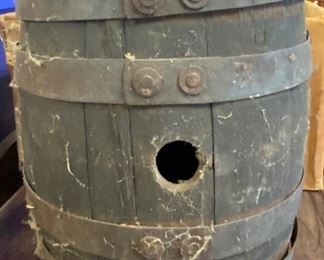 Small Old Wooden Keg