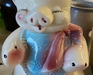 Smiley the Pig Cookie Jar