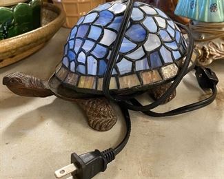 Small Figural Turtle Lamp