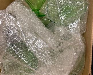 Green Depression Glass
