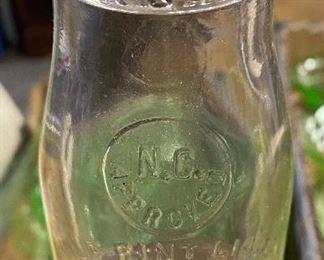 East Point Dairy Slug Plate NC Milk Bottle