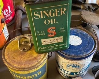 Lard Cans, Singer Oil Can