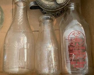Assorted Milk Bottles