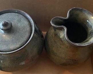 Jugtown Creamer and Sugar