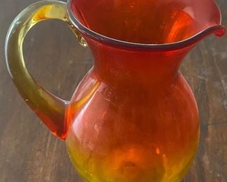 Amberina Glass Pitcher