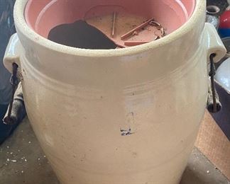 Large Stoneware Churn