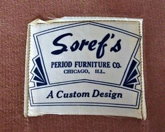 Soref's Custom Furniture Sofa
