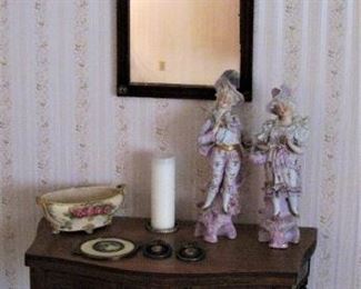 Art Deco Accent Table and Art Deco Mirror