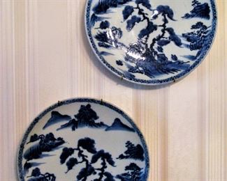 Vintage Blue Plates