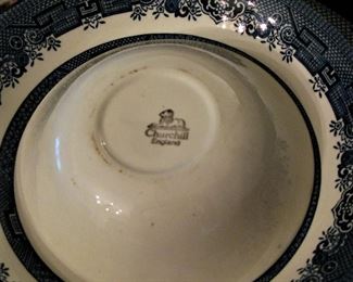 Willow Blue Churchill Dishes