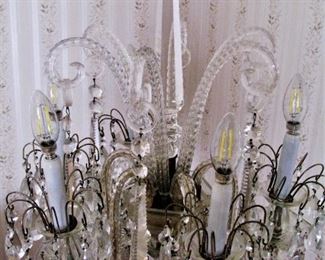 Antique  Epergne Crystal Lamp - Very Few Ever Made - Absolutely Gorgeous! It will fit right in with Shabby Chic or Farmhouse!