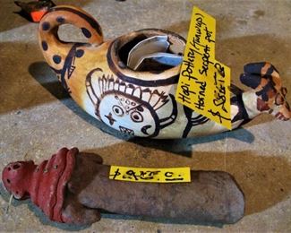 Hopi Pottery (Tunwup) Horned Serpent Pot