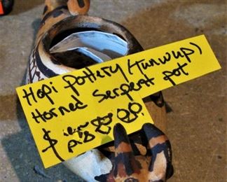 Hopi Pottery (Tunwup) Horned Serpent Pot