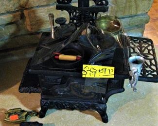 Antique Crescent Cast Iron Salesman Sample Stove