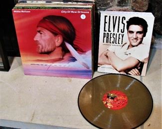 Vinyl Record Albums and Elvis Book