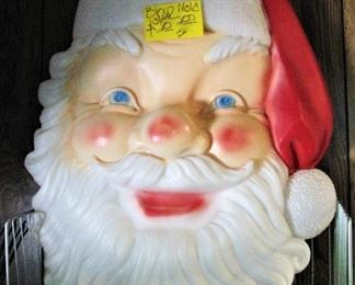 Giant Santa Face Blow Mold with Box
